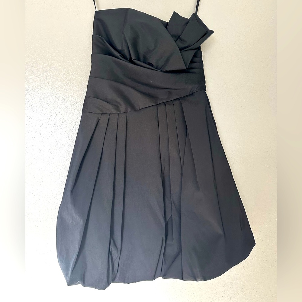 Caché Strapless Little Black Bubble Dress